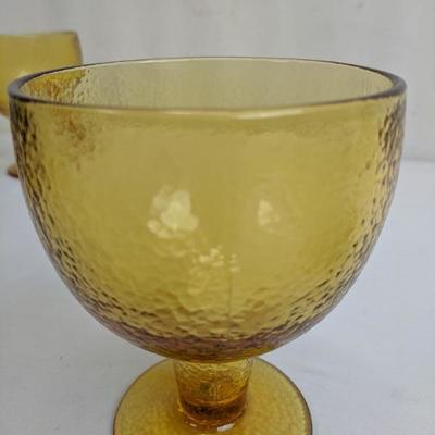 19 Pieces of Yellow Depression Glassware