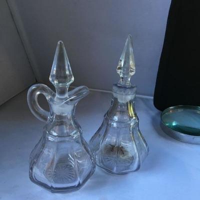 Vintage Pair of Oil and Vinegar Glasses