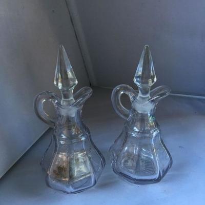 Vintage Pair of Oil and Vinegar Glasses