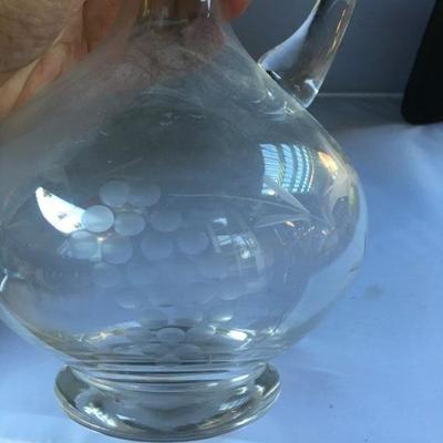 Vintage Glass Pitcher 