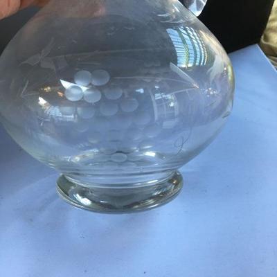 Vintage Glass Pitcher 