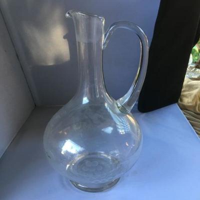 Vintage Glass Pitcher 