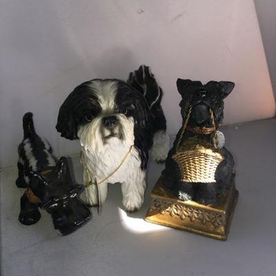 Vintage Lot of THREE Dogs