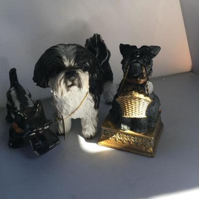 Vintage Lot of THREE Dogs