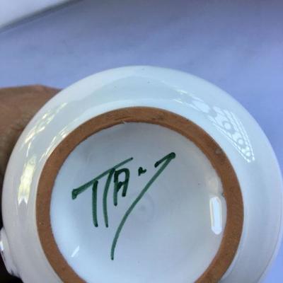 Vintage Ceramic Creamer Signed