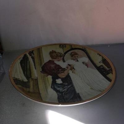 Lot of TWO Norman Rockwell Plates 
