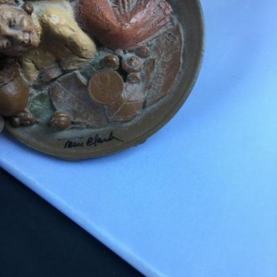 Vintage Tom Clark Signed Twice and .Numbered Ceramic Titled "Signing"