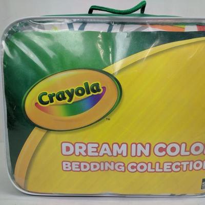 Crayola Four Wheelin' Monster Trucks Twin Comforter Set - New