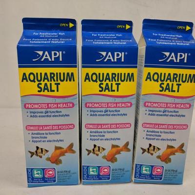 API Aquarium Salt, 33 oz, Set of 3 - New