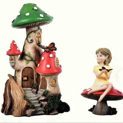 Mushroom Valley Cottage W/ Miranda Woodland Fairy Collection - New