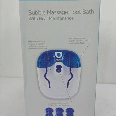 Equate Foot Bath Bubble Massage Foot Bath - New