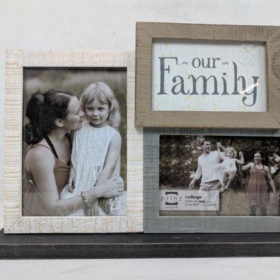 Our Family Picture Frame Collage 4x6 & 5x7 - New