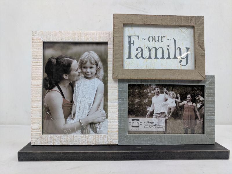 Our Family Picture Frame Collage 4x6 & 5x7 New