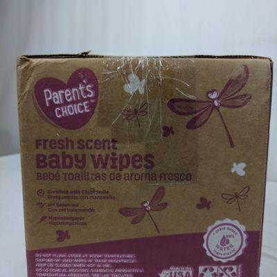 Parent's Choice Fresh Scent Baby Wipes 1200 COunt - New