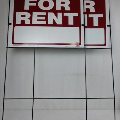2 For Rent Signs, 43