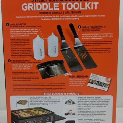 Blackstone 5 Piece Professional Grade Griddle Toolkit - New