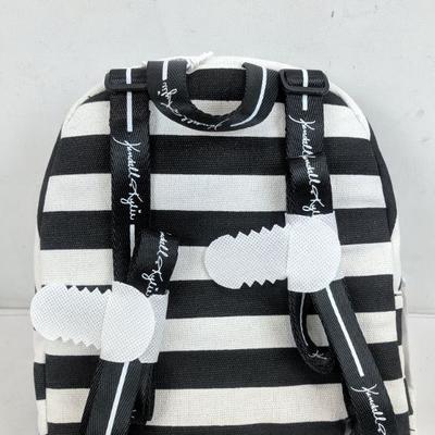 Black/White Striped Mini Backpack Kendall & Kylie - New