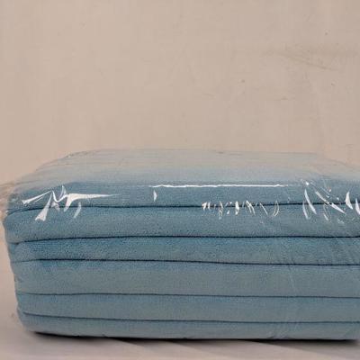 JML Sport Towel, Blue, Set of 6 - New