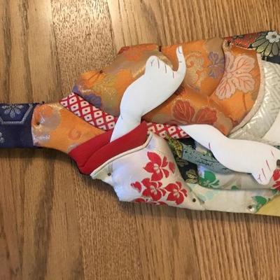 Vintage Chinese Paddle with Relief 