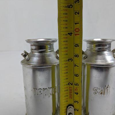 Milk Jugs Metal Salt n Pepper Shakers