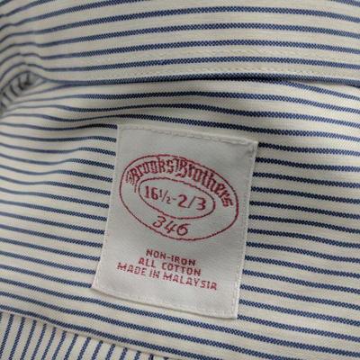 3 Men's Shirts Brooks Brothers: 1 Polo, 2 Button Ups 16 1/2- 32/33
