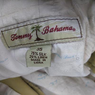 2 Pair Men's Pants: Tommy Bahama Size 35 Ashworth Size 35x30