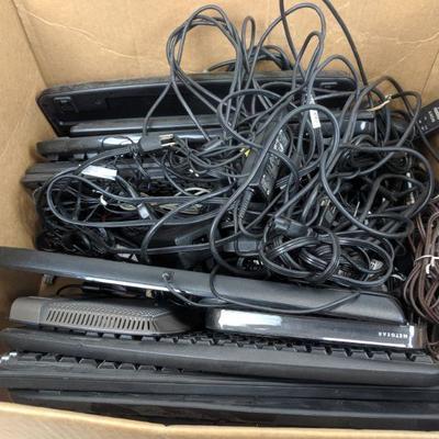 Misc Tech Lot: Cables, Wireless Keyboards (No Dongles), Etc