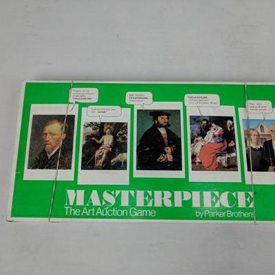 Parker Brothers Board Game Masterpiece Classic Art Auction Game 1976 Complete