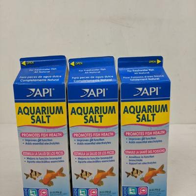 API Aquarium Salt - 33 oz, Set of 3 - New