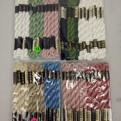Four 12-Packs of Anchor Perle Cotton 5 Cross Stitch Embroidery Thread Lot 3