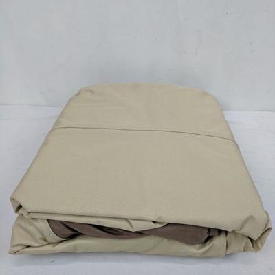 Veranda Patio Table Cover w/ Umbrella Hole- Medium Rectangle - New, Open Package