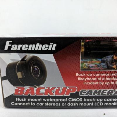 Farenheit BUC-1 Universal 720P Color Backup Camera Flush Mount Waterproof - New