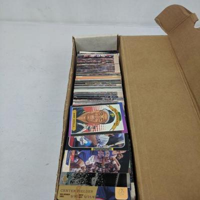 Box of ~300 Basketball (Fleer 94) & ~100 Baseball Cards (Topps 93)