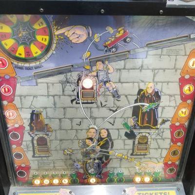 Addams Family Values Coin Drop Ticket Arcade - Tested, Works