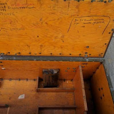 WWII Squad Carpenter Chest Foot Locker with Original Transfer Papers
