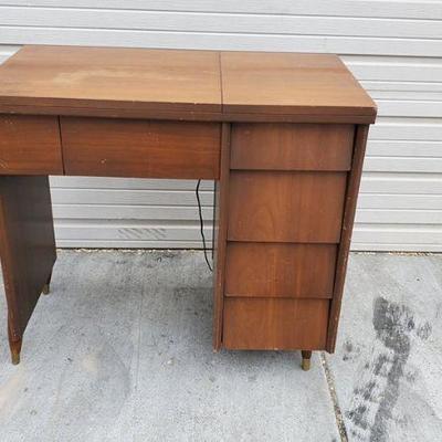 Mid-Century Modern Sewing Desk, Look at Those Legs!