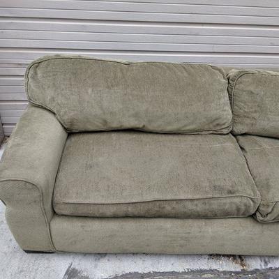 Green Couch, Great Condition - Clean, No Tears