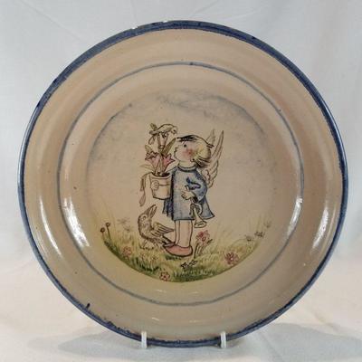 Angel Stoneware Plate