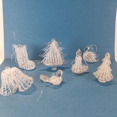 Spun Glass Ornaments with an Angel