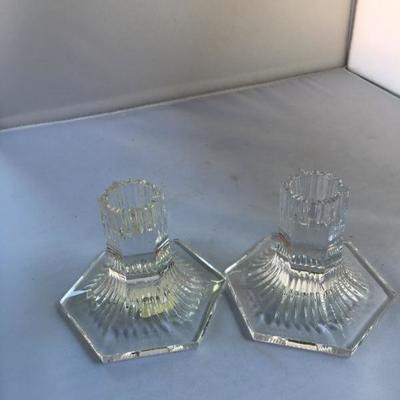 Vintage Pair of Tiffany Candlesticks Signed