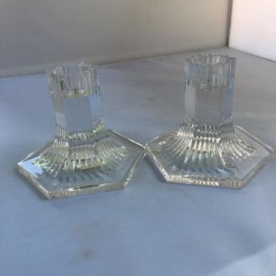 Vintage Pair of Tiffany Candlesticks Signed
