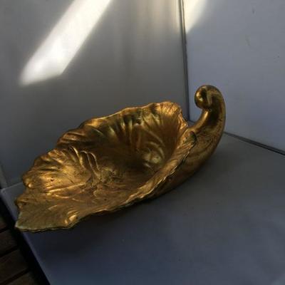Vintage Ceramic Gold Plated Horne of Plenty