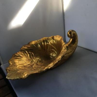 Vintage Ceramic Gold Plated Horne of Plenty