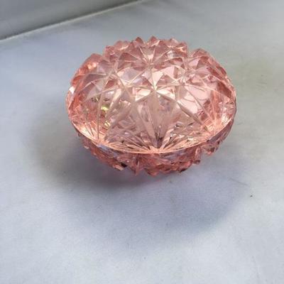 Vintage Beautiful Crystal Cut Glass Jar