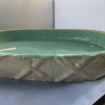 Vintage Large Ceramic Platter with Beautiful Design on Edges