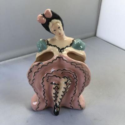 Vintage Porcelain Hand Painted Figurine Signed Kim Ward