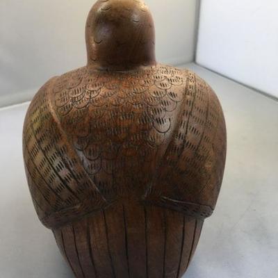 Vintage Hand Carved Wooden Bird