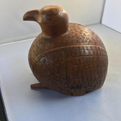Vintage Hand Carved Wooden Bird