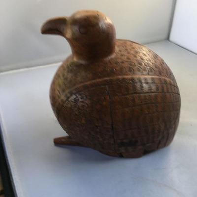Vintage Hand Carved Wooden Bird