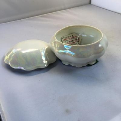 Ca. 1940's German Lusterware Powder Box